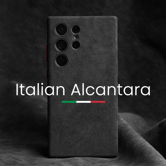 Case Italiana Alcantara p/ Samsung S24 - Importada